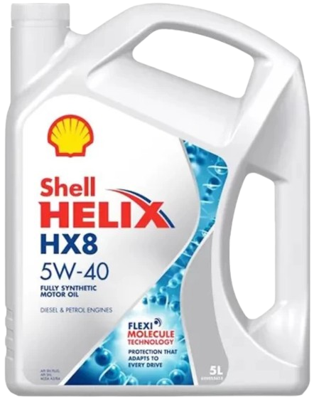 Shell HX8 - Motor oil 5W-40 Engine Oil Additive  (5 L)
