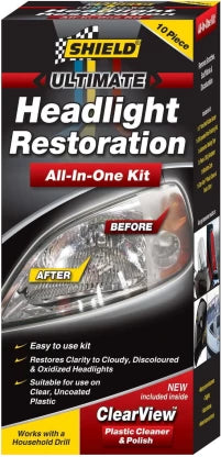 Shield SH655 Headlight Restoration Vehicle Cleaning Combo for Car