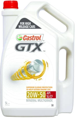 Castrol GTX 20W-50  (5 L, Pack of 1)